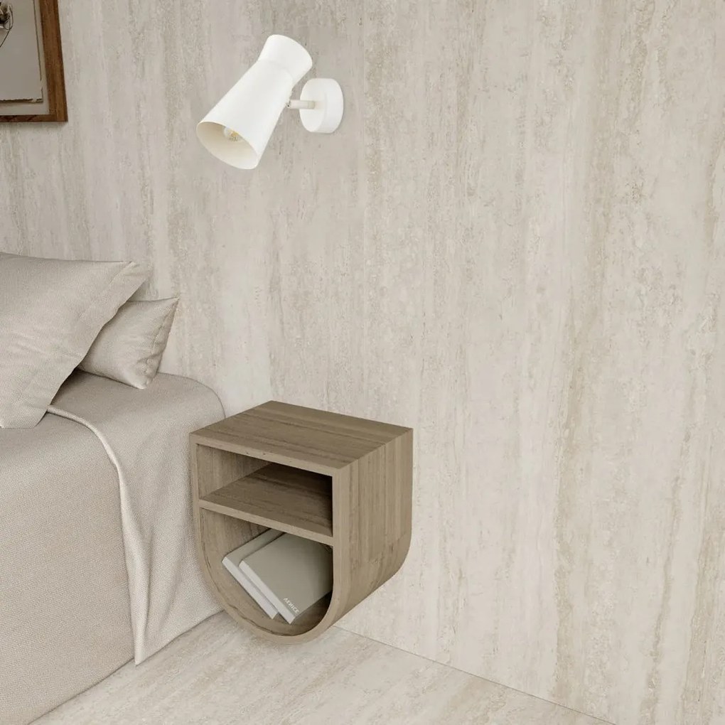 Aplica de perete design minimalist, Otel, Alb, LORD