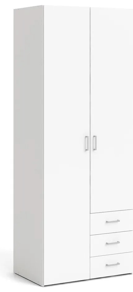 Șifonier alb 78x200 cm Space – Tvilum