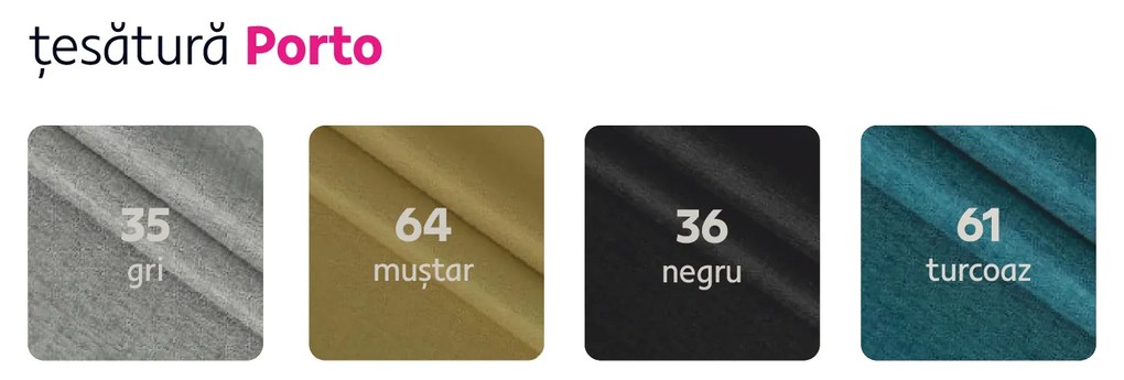 Colţar, gri, model stânga, DONA