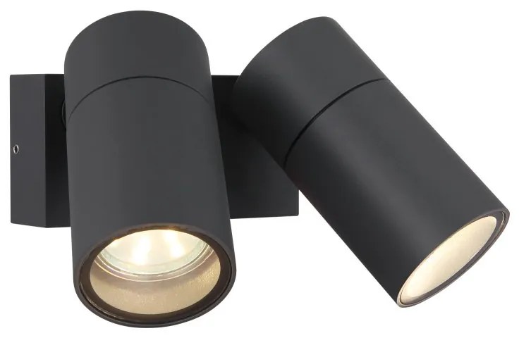 Aplica cu 2 Spoturi iluminat exterior protectie IP44 PIPER