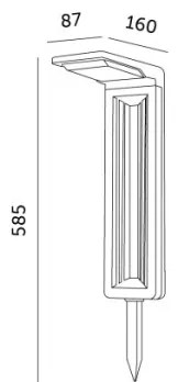 Lampă LED solară LED/0,2W/3,7V 6500K IP44 2200 mAh