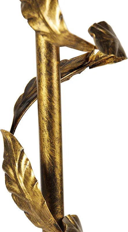 Lampă de podea aurie cu abajur bronz și interior auriu 50cm - Linden