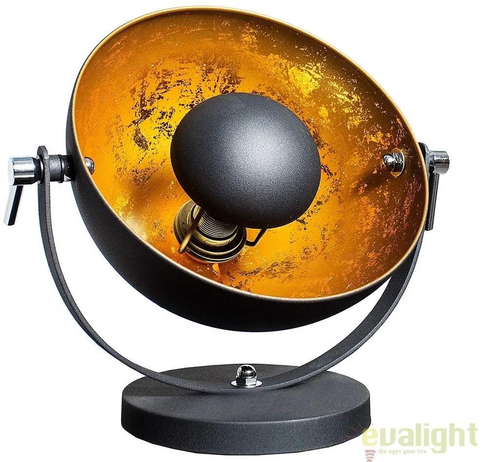 Lampa design retro diametru 40cm Studio negru/ auriu A-37140 VC