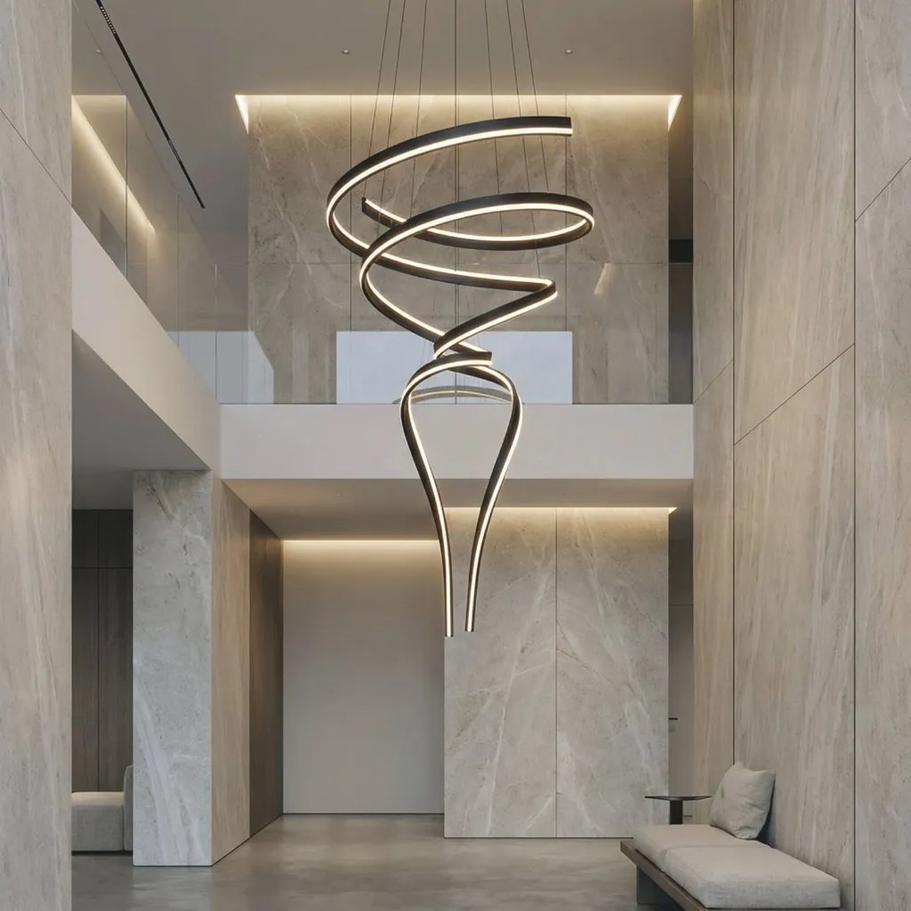 Lustra LED XXL casa scarii RIBANA 3-Step DIMM