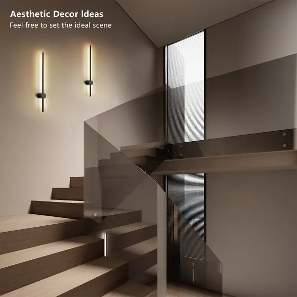 Brilagi - Aplică de perete pentru exterior AURA LED/12W/230V 4000K IP54 negru