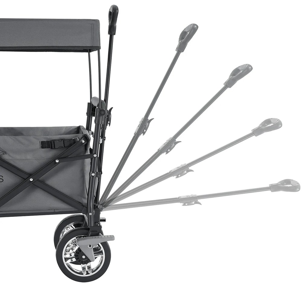 Camion de mână cu acoperiș gri închis