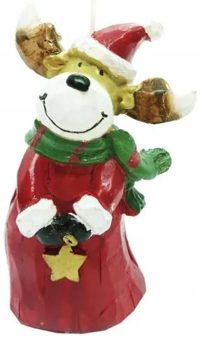 Lumanare decorativa, Ren, 6.5x5x11.5 cm