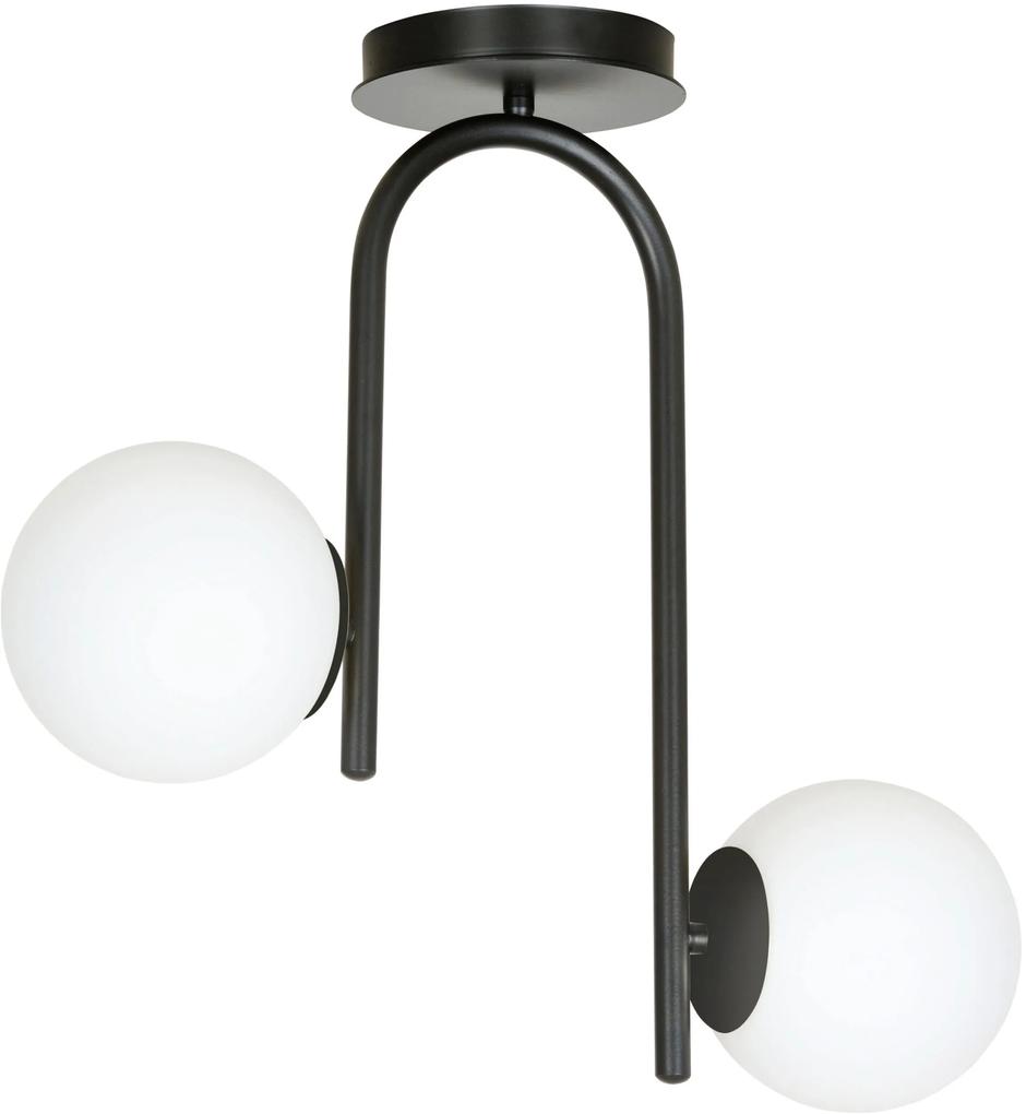 Emibig Kalf lampă de tavan 2x40 W negru 1030/2