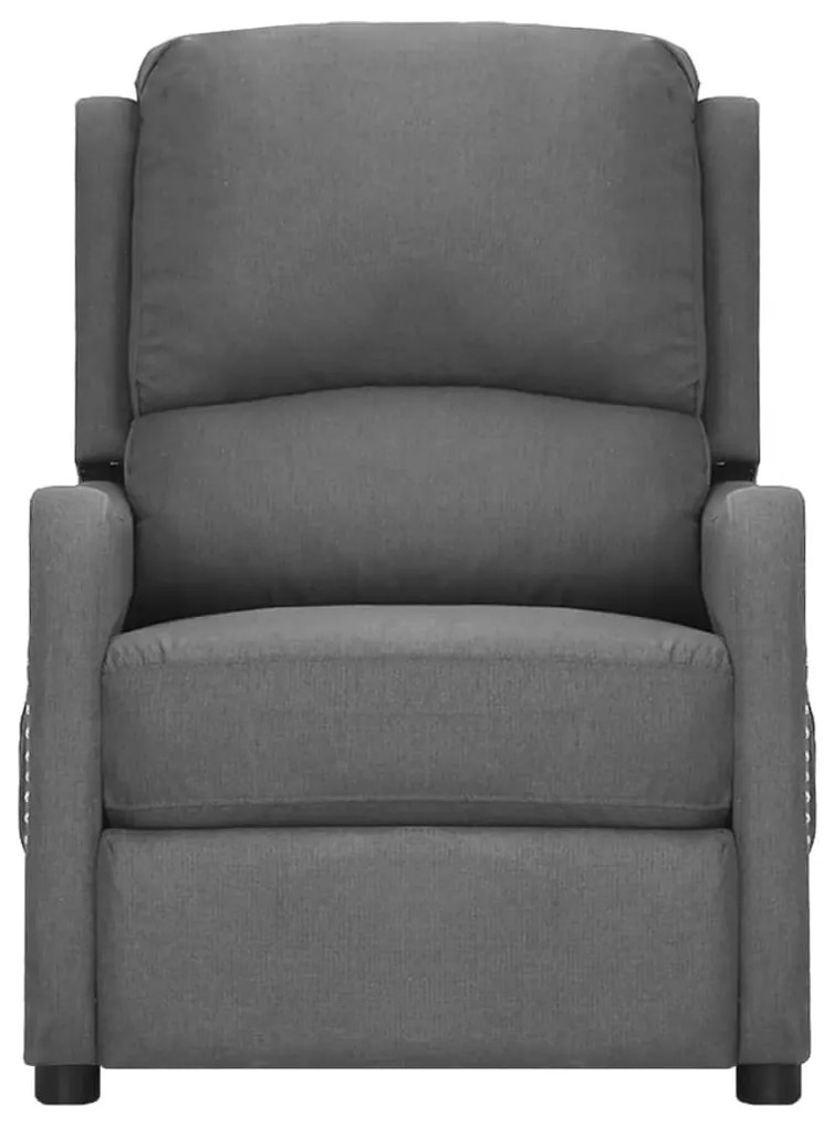 339030 vidaXL Fotoliu de masaj, gri deschis, material textil
