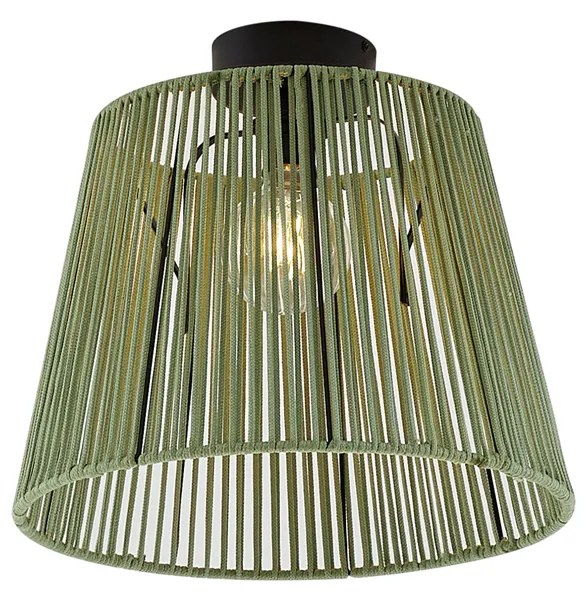 Plafonieră de exterior cu frânghie verde IP54 - Jayla