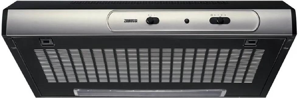 Hota traditionala Zanussi ZHT631X, putere de absorbtie 220 mc/h, 1 motor, 60 cm, Inox/ Negru