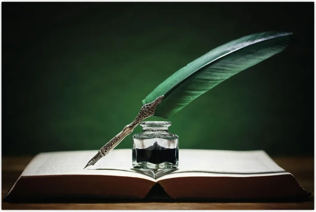 Tablou cu stilou sriind (90x60 cm)