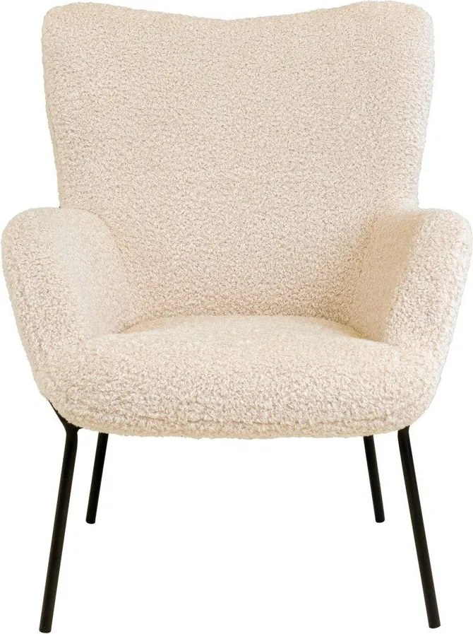 Fotoliu crem cu tapițerie din blană artificială Glasgow – Bonami Essentials