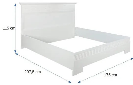 Pat Verona Bianco, Alb, 160 x 200 Cm
