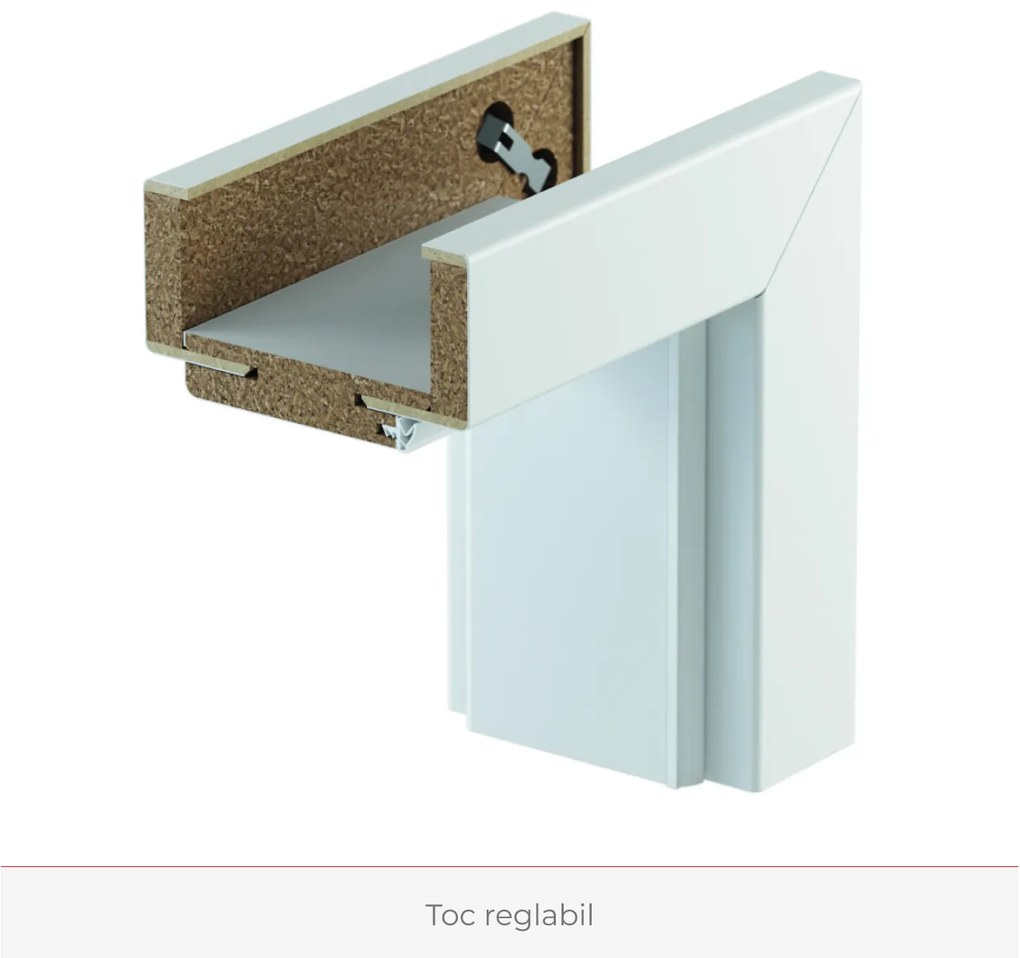 Usa cu toc reglabil HDF PORTA VECTOR Y - ST DR 95-140 mm, Vopsea UV Premium