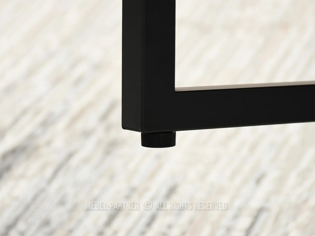 Masă de sufragerie Bird (nuc + negru). 1111741