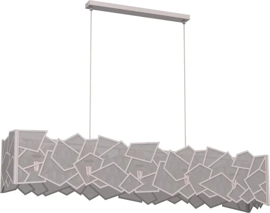Candelabru suspendat pe cablu CAMO 5xE27/15W/230V bej
