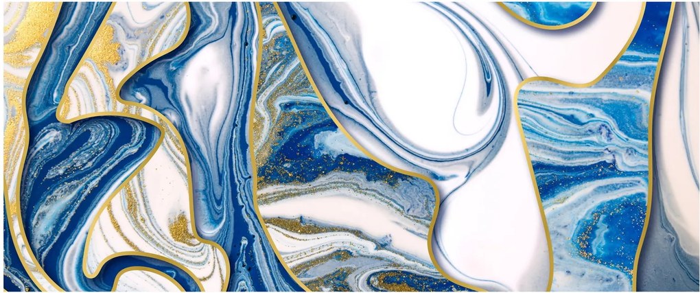 Tablou - Valuri de marmură (120x50 cm)