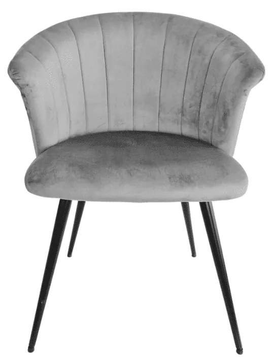 Scaun tip fotoliu Shell ,structura metalica, catifea