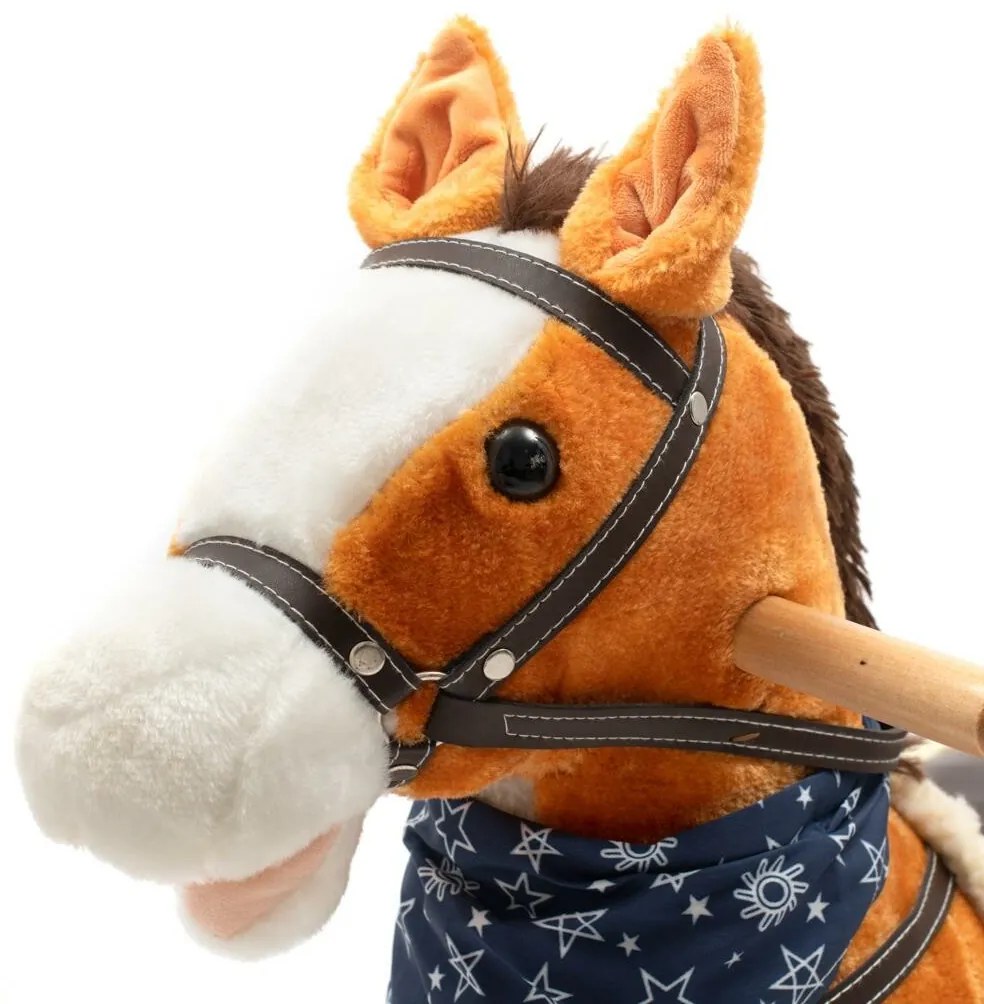 Cal balansoar cu melodie si esarfa Baby Mix Zeus,68 x 55 cm