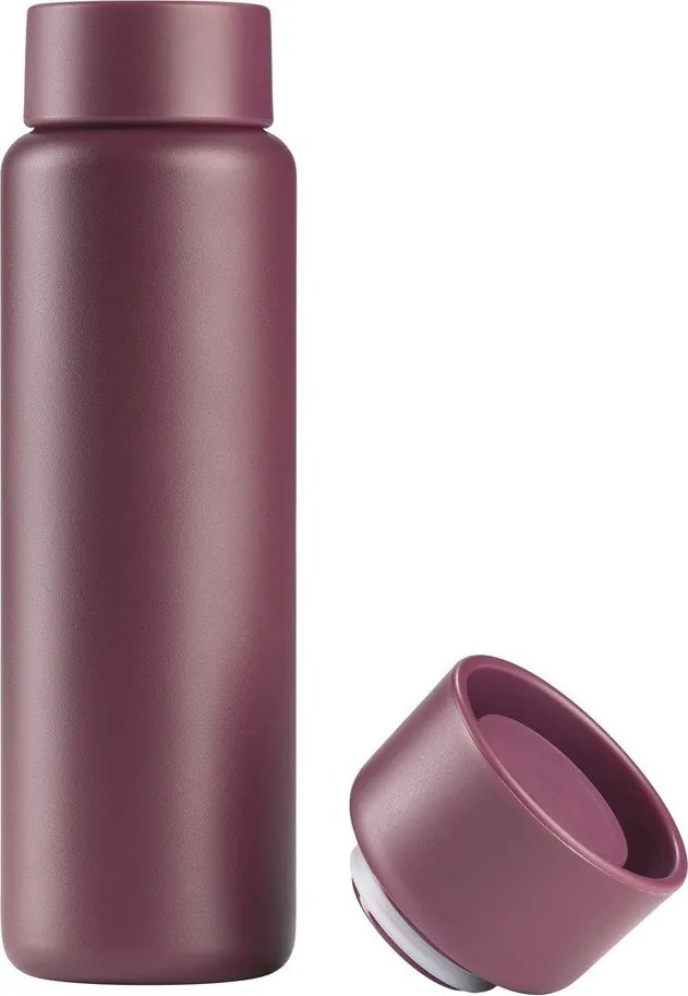 Cană termos burgundy din oțel inoxidabil 650 ml Singles – Zone