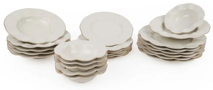 Set 24 vase din porțelan Kutahya Waves