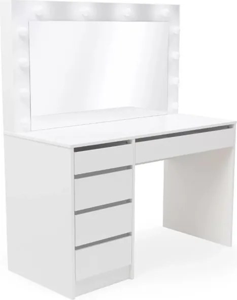 Măsuță toaletă Velinio XL 120 cm - alb