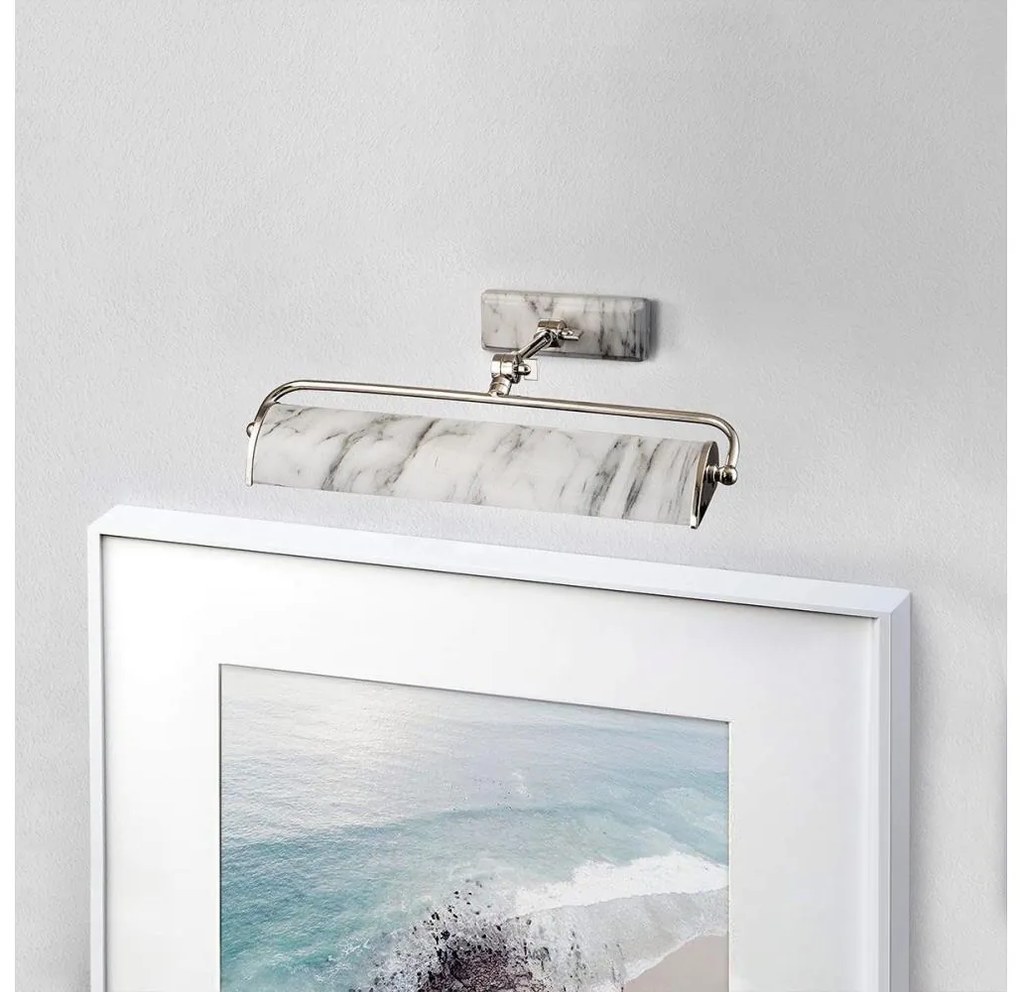 Aplică pentru tablouri Elstead WINCHFIELD-PLM-PN-WM WINCHFIELD 2xE14/40W/230V marmorat