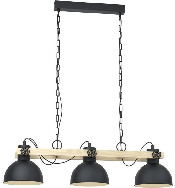 Eglo 43163 - Lustră pe lanț LUBENHAM 3xE27/28W/230V
