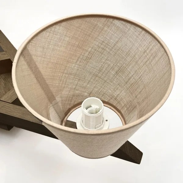 Lustră LED aplicată Brilagi ANTHONY 5xE14/40W/230V stejar nuc