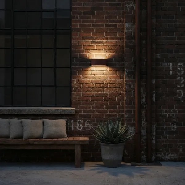 Aplică de exterior Ideal Lux ANDROMEDA 1xE27/60W/230V IP55 maro