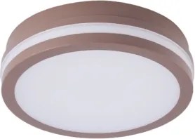 Brilagi - Corp de iluminat exterior cu senzor BENE LED/18W/230V, Ø 21,5 cm, maro, IP54