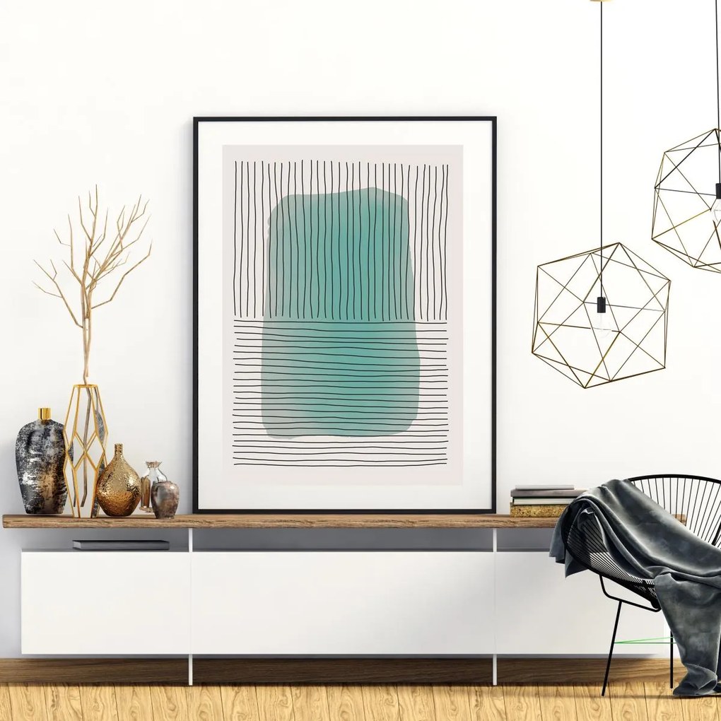 Poster - Abstracție pictată (A4)