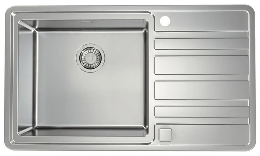 Chiuveta inox Alveus Rando 50 Satin 87x51 cm stanga