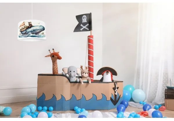 Lustră pentru copii OCEAN 1xE27/60W/230V