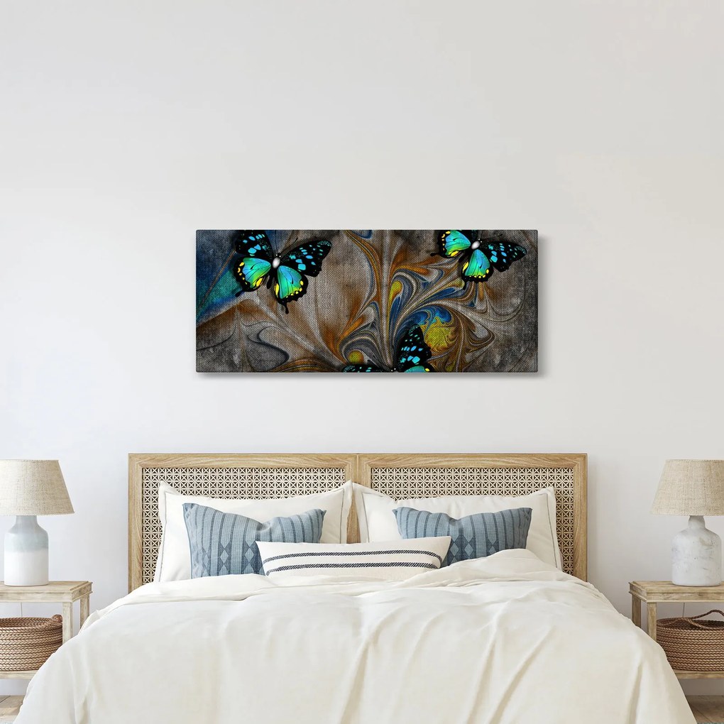 Tablou - Fluturi strălucitori în imagine (120x50 cm)
