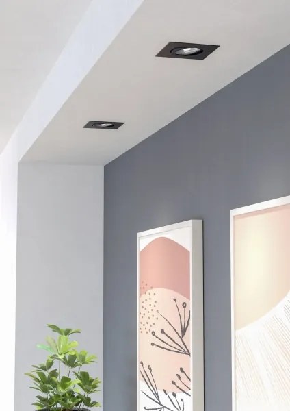 Eglo 902284 - Set 3x LED plafoniere SALICETO LED/4,8W/230V 8,8x8,8 cm negre