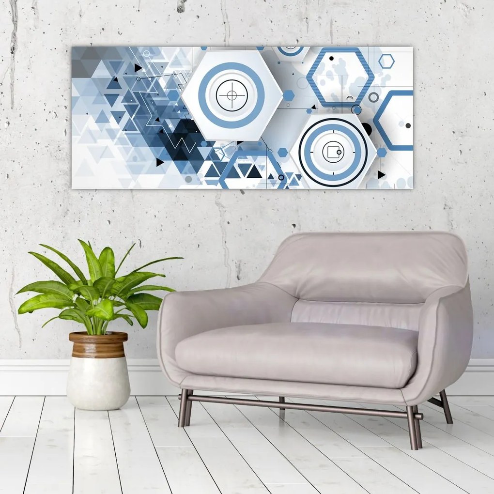 Tablou - Abstract geometric (120x50 cm)