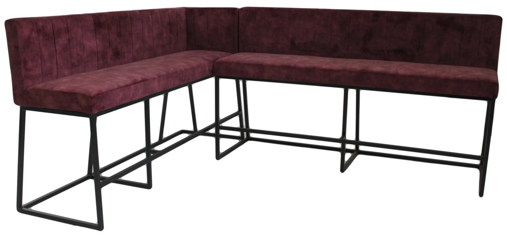 Bancheta bar din material ✔ model LUNA R | Dimensiuni: 160x71x119x75 cm