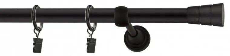 Galerie SIMPLA PRINDERE PERETE 19 mm BASIC NEGRU (Alege marime: 300 cm)