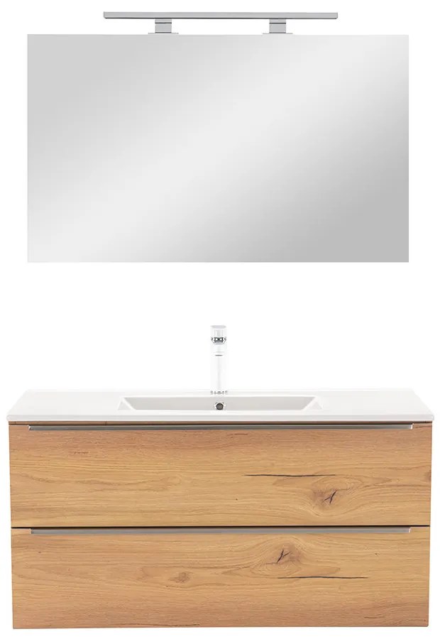 Mobilier complet de baie Vario Trim 100 stejar-stejar