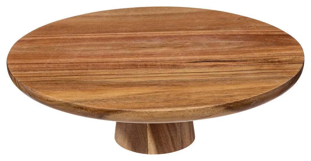 Platou din lemn pentru tort, acacia, Ø 28 cm
