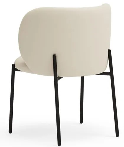 Set de scaune de sufragerie alb 2 buc. tapițat Mogi – Teulat