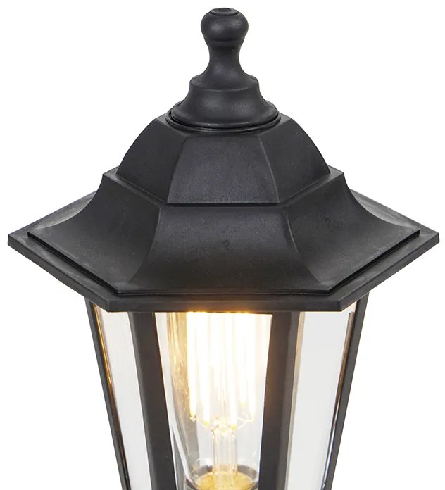 Lampă de podea clasică pentru exterior neagră 42,2 cm IP44 - New Haven