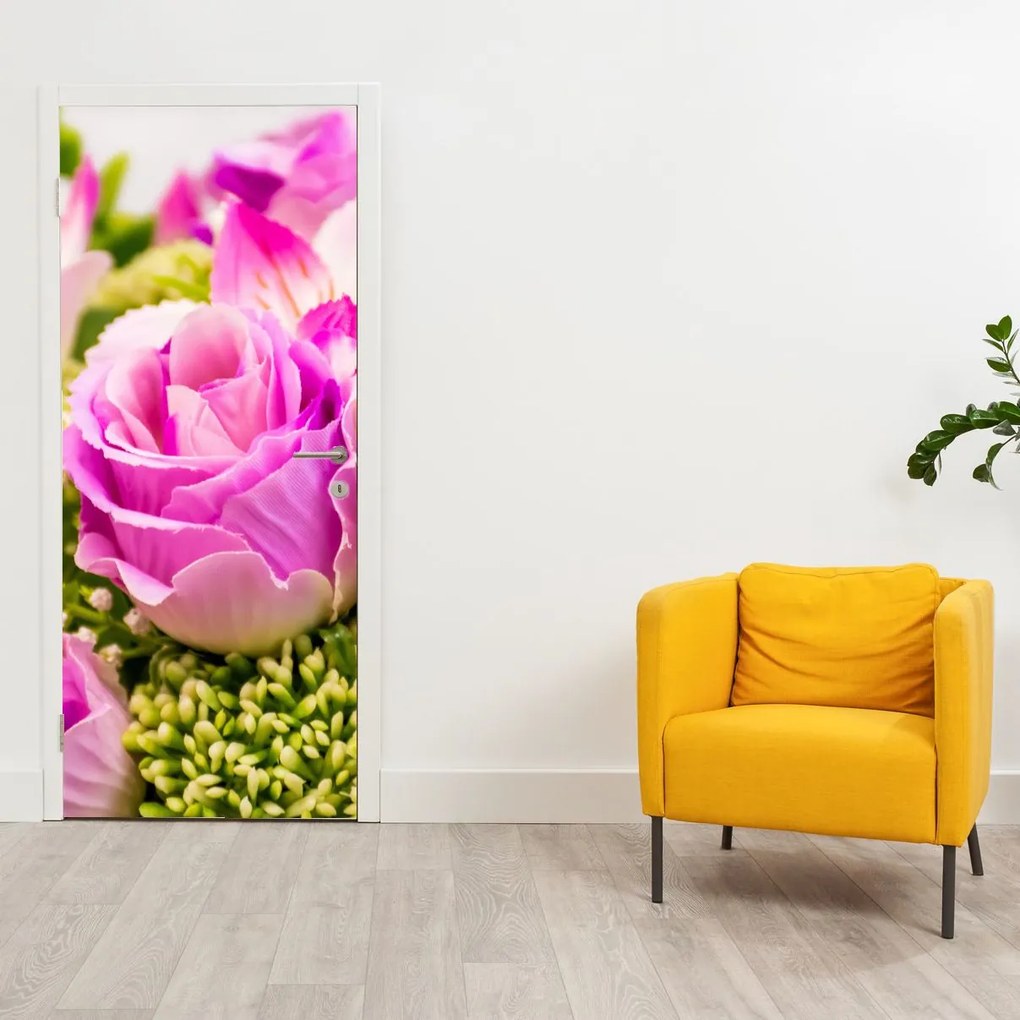 Fototapet pentru ușă - Trandafiri (95x205cm)