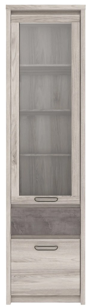 Vitrină Jolene 1D1W1S (castan nairobi + onyx). 1052977