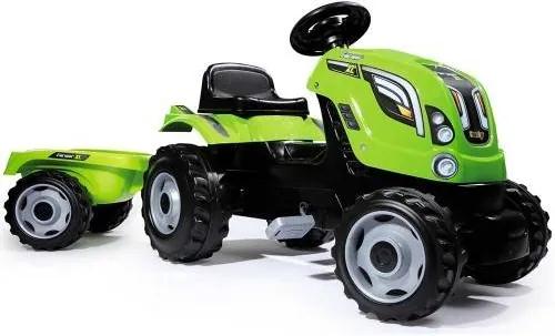 Tractor cu pedale si remorca Smoby Fun Farmer XL Verde