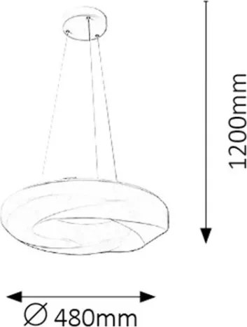 Lustră LED GISELE LED/24W/230V albă Rabalux 2266