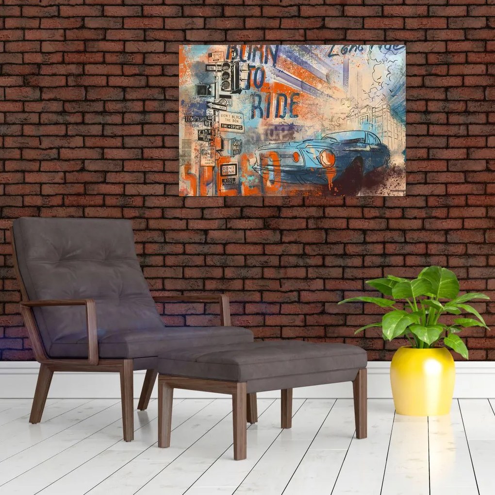 Tablou - Născut să călătorească (90x60 cm)