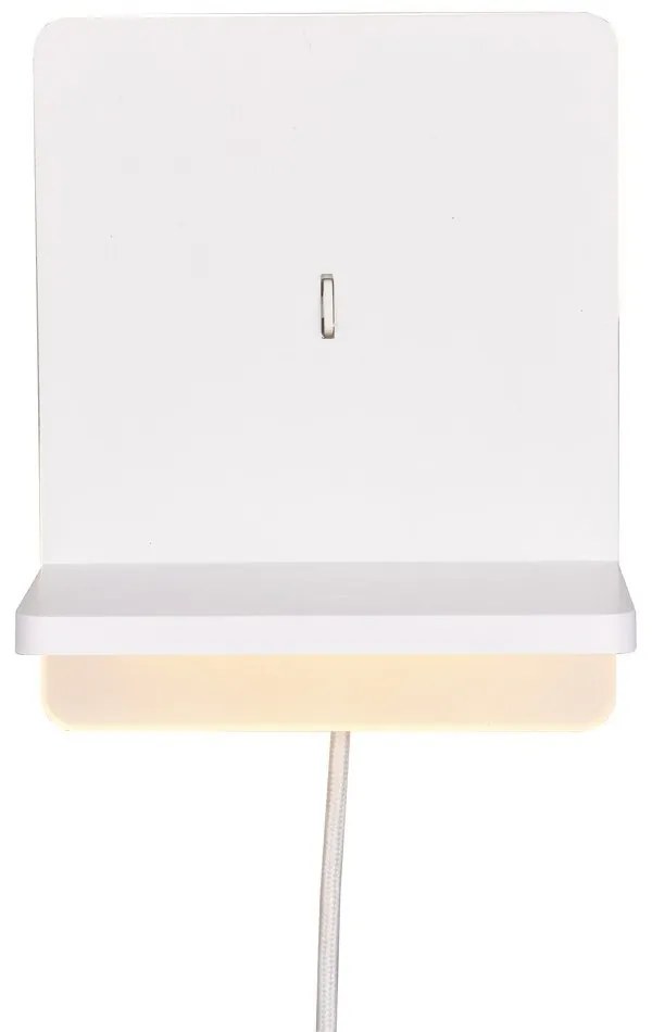 Aplică de perete albă LED cu intensitate reglabilă Fairfield – Trio